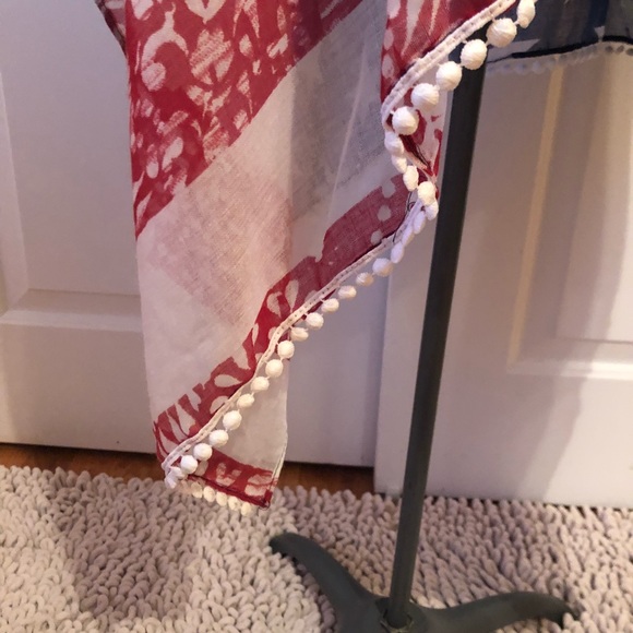 NWT AMERICAN RED WHITE & BLUE KIMONO WRAP - Picture 2 of 8